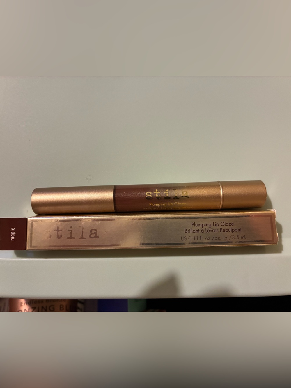 Stila Maple Plumping Lip Glaze - Maple Brown